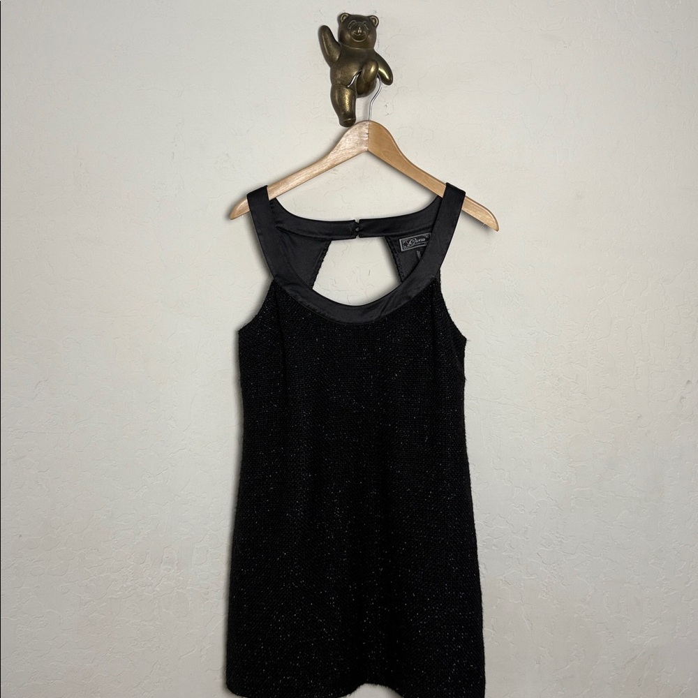 Guess Black tweed shiny dress juniors size 7